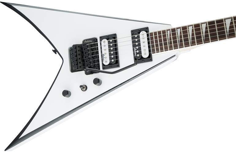 Jackson JS Series King V JS32 White with Black Bevels Amaranth Fingerboard Jackson JS Series King V JS32 White with Black Bevels Amaranth Fingerboard