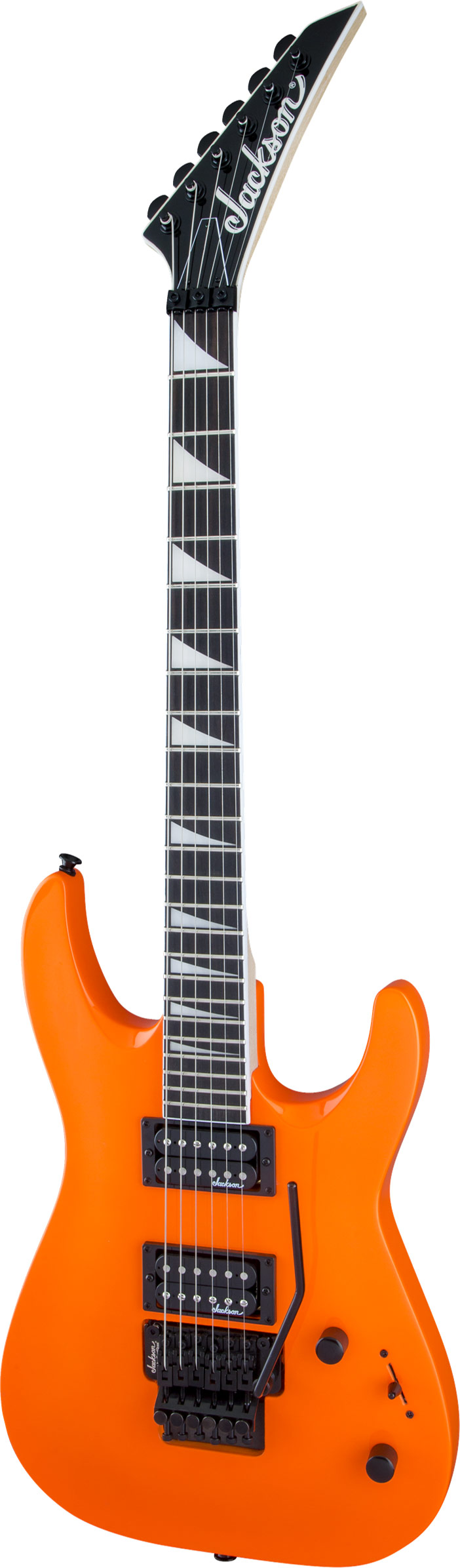 Jackson JS32 Dinky Arch Top Neon Orange Amaranth Fingerboard
