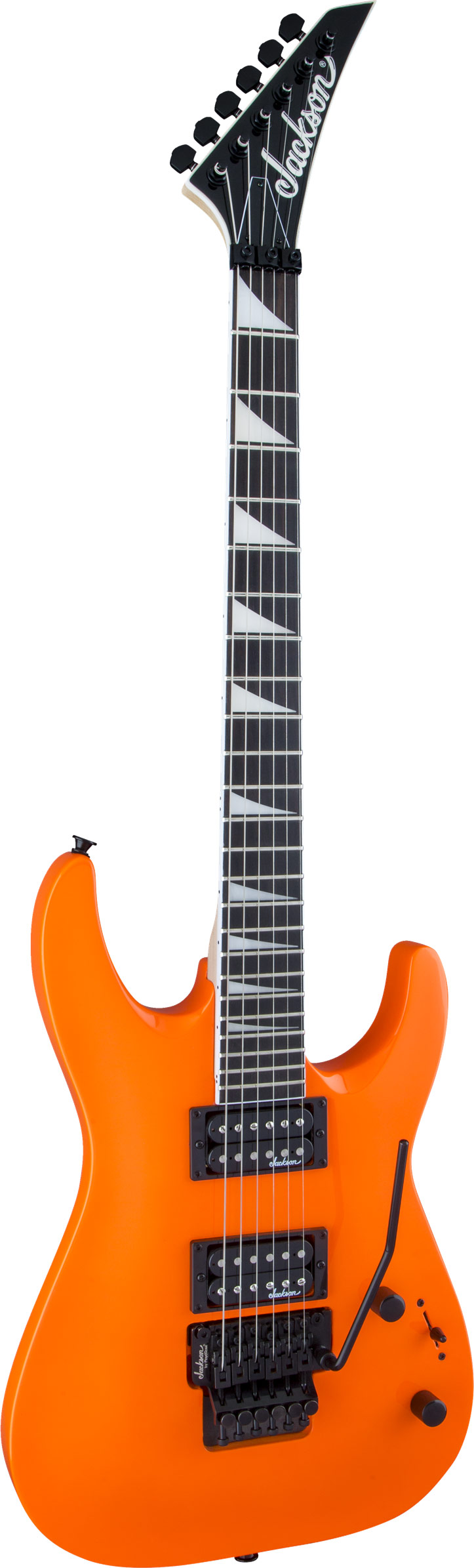 Jackson JS32 Dinky Arch Top Neon Orange Amaranth Fingerboard