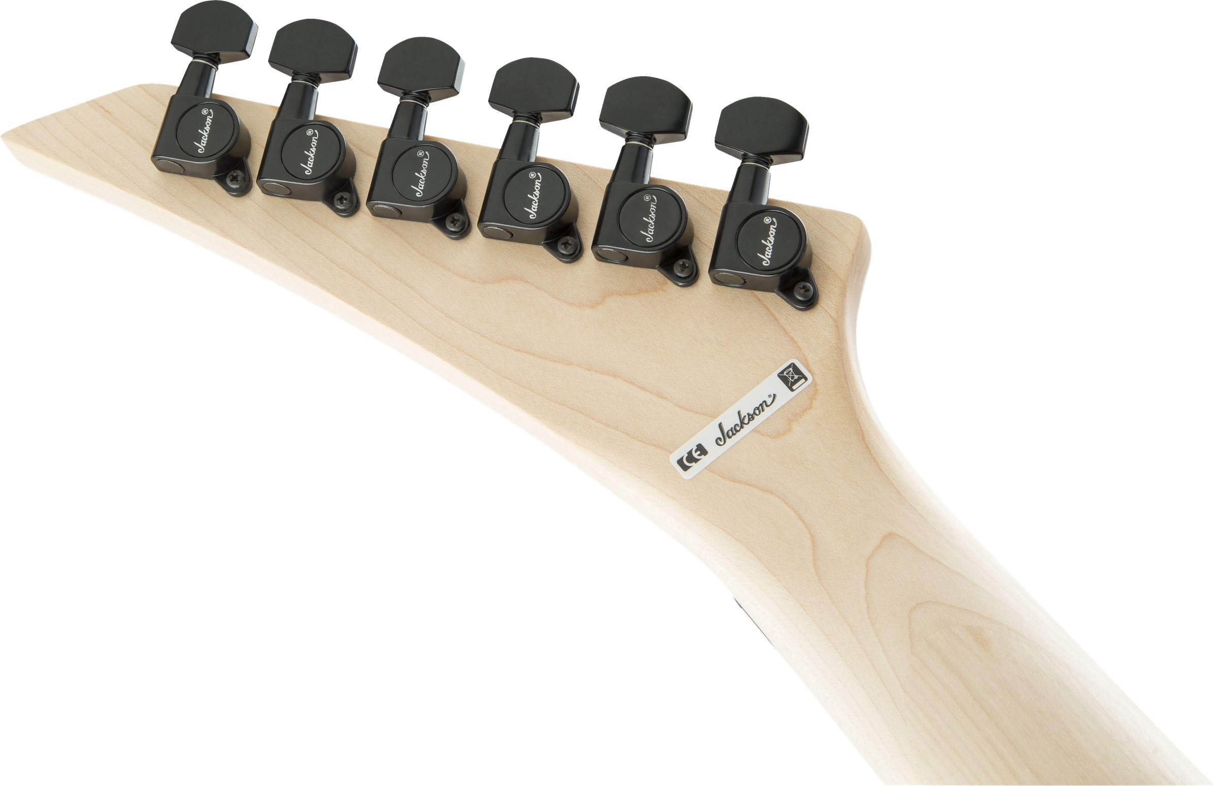 Jackson JS Series Rhoads JS32 Black with White Bevels Amaranth Fingerboard