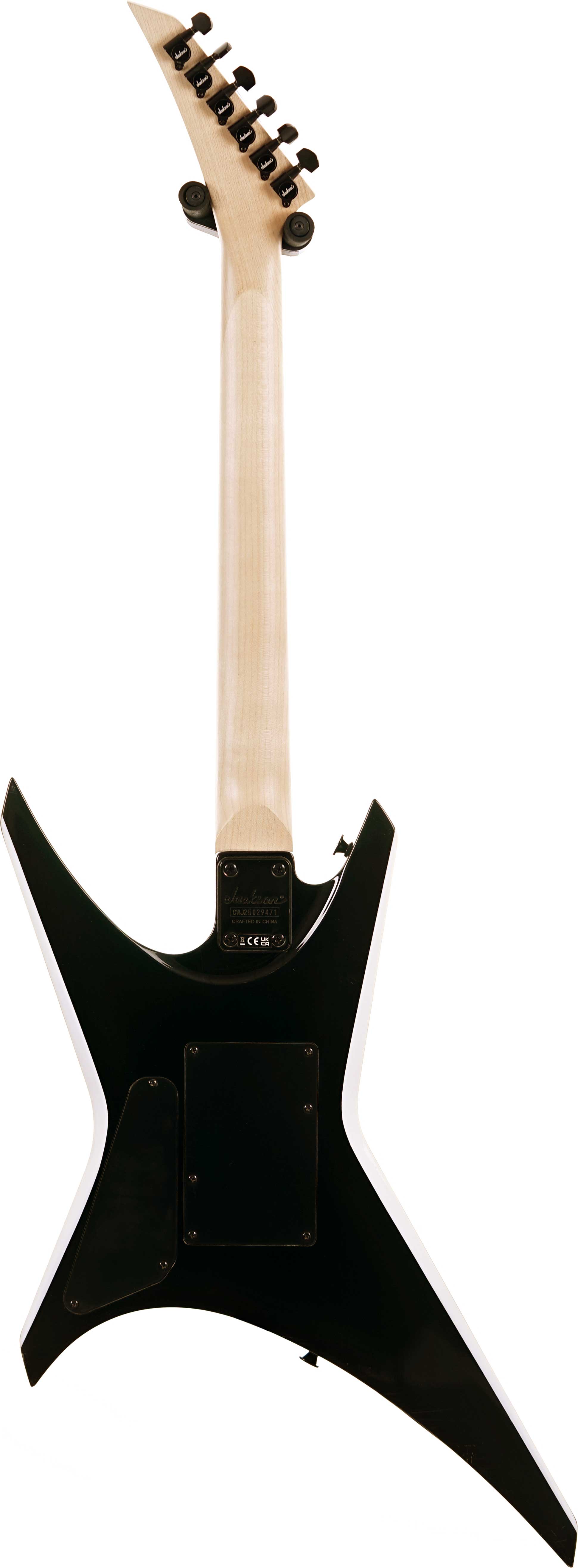 Jackson JS32 Warrior Black with White Bevel Amaranth Fingerboard (Ex-Demo) #CWJ25029471