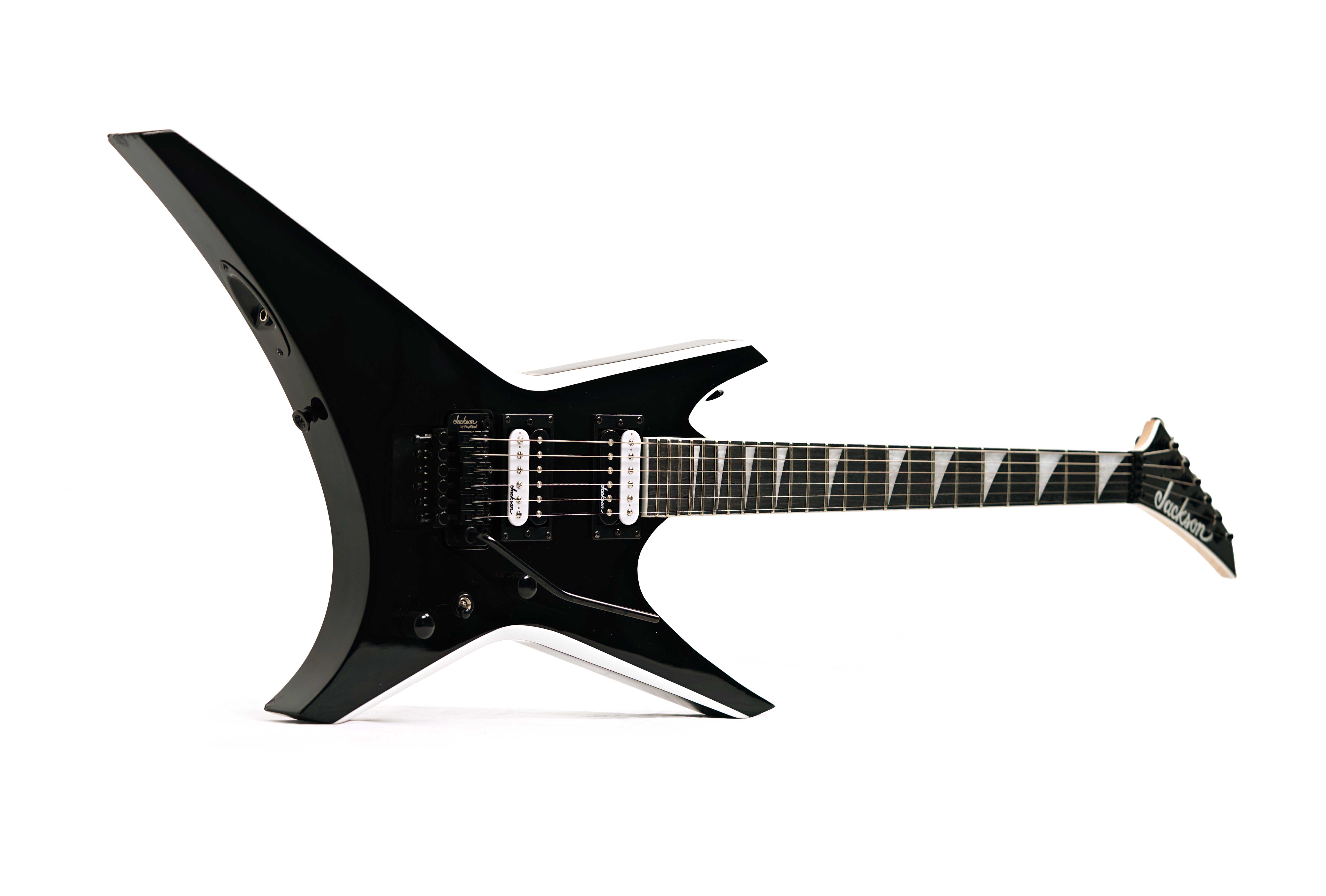 Jackson JS32 Warrior Black with White Bevel Amaranth Fingerboard (Ex-Demo) #CWJ25029471