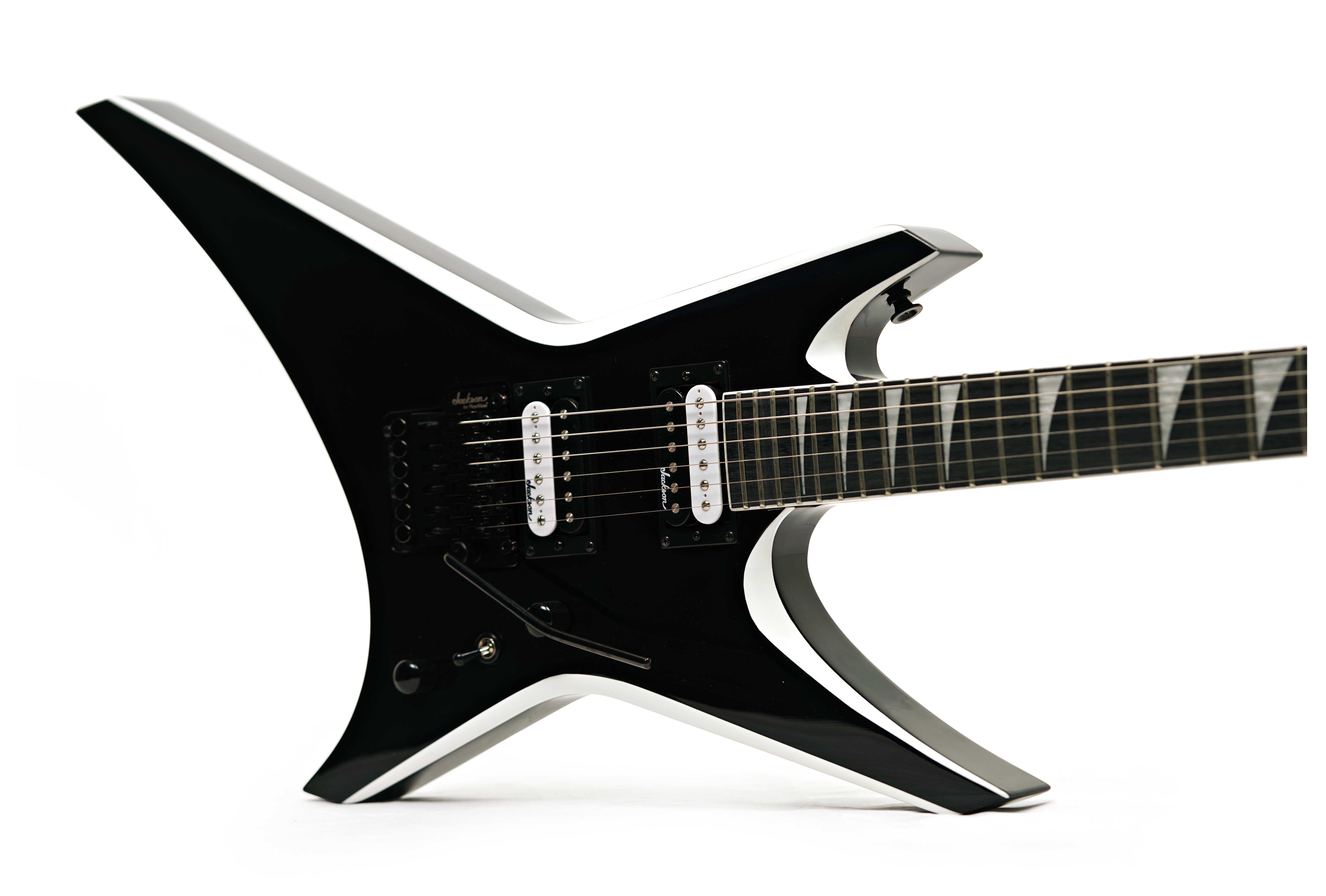 Jackson JS32 Warrior Black with White Bevel Amaranth Fingerboard (Ex-Demo) #CWJ25029471