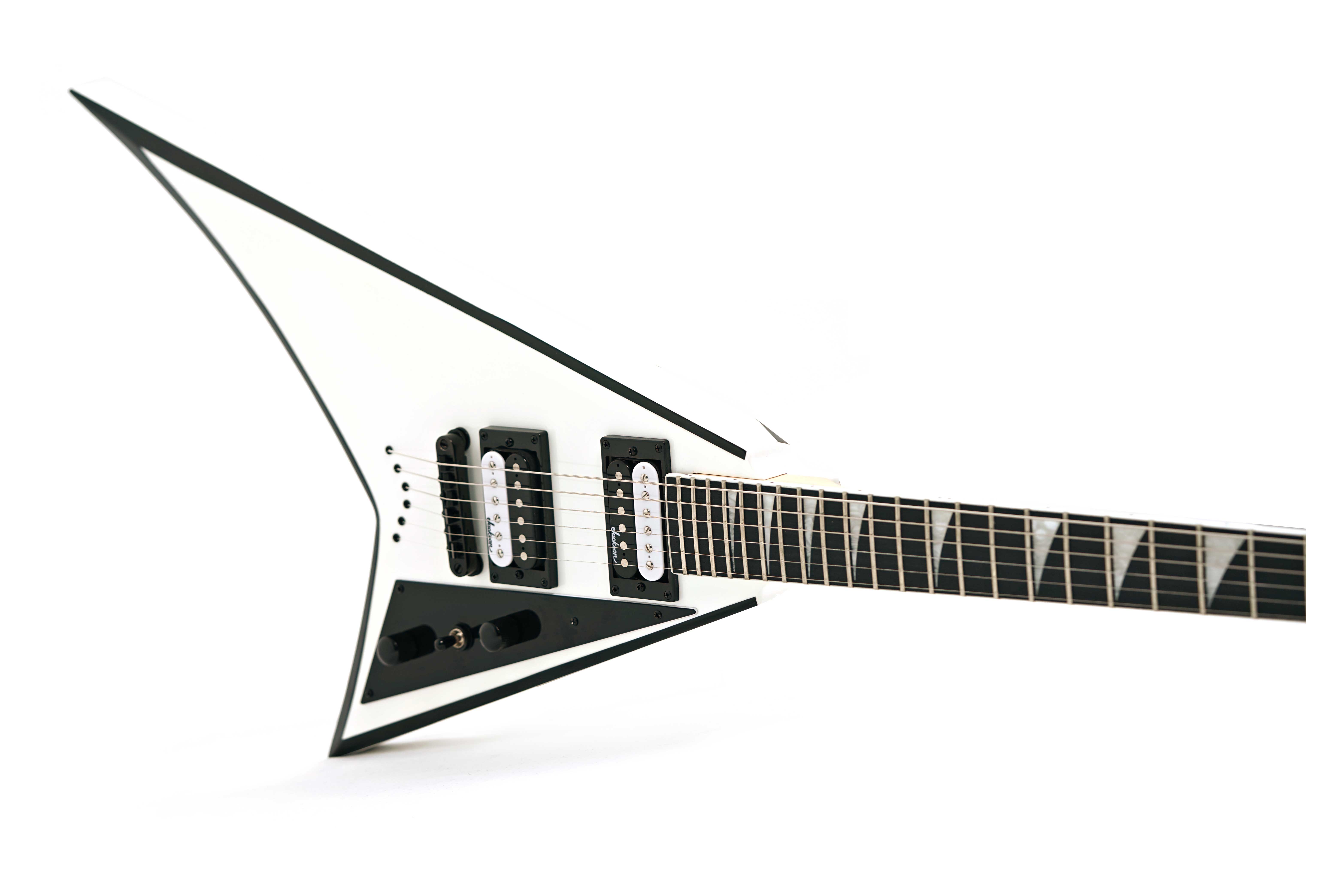 Jackson JS Series Rhoads JS32T White with Black Bevel Amaranth Fingerboard (Ex-Demo) #CWJ2465377