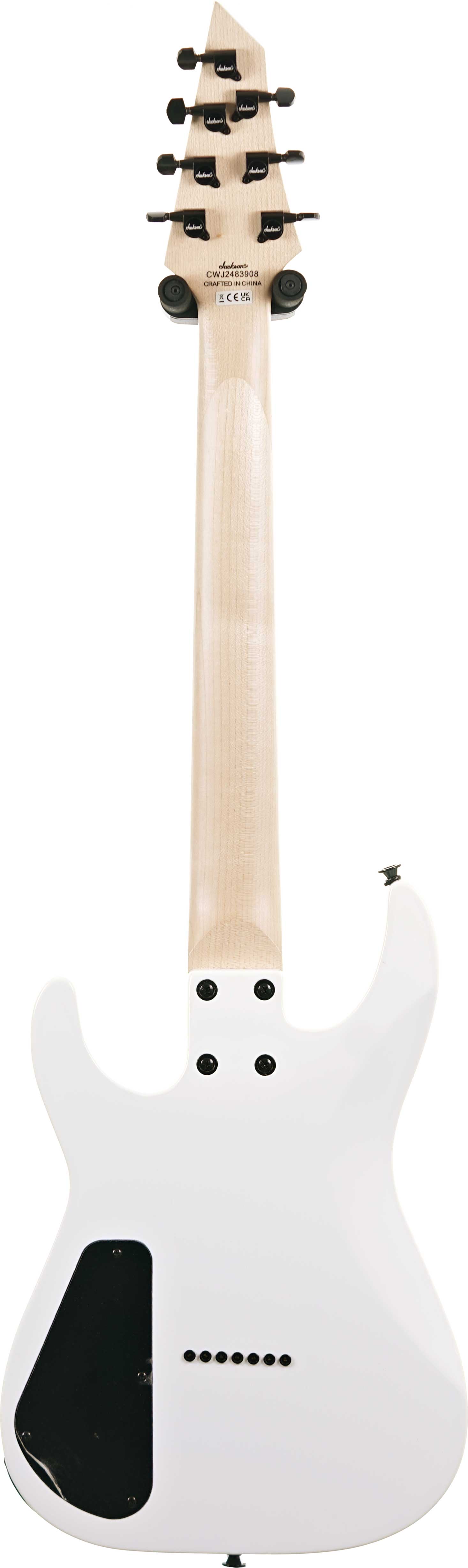 Jackson JS32-7 Dinky Arch Top Snow White Amaranth Fingerboard (Ex-Demo) #CWJ2483908