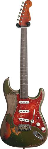 Fender Custom Shop 1962 Stratocaster Heavy Relic Masterbuilt By Dale Wilson Cadillac Green over 3 Tone Sunburst #CZ577516 Fender Custom Shop 1962 Stratocaster Heavy Relic Masterbuilt By Dale Wilson Cadillac Green over 3 Tone Sunburst #CZ577516