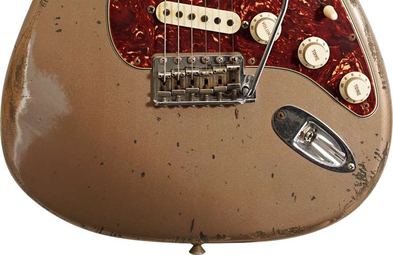 Fender Custom Shop 1962 Stratocaster Aged Shoreline Gold Heavy Relic Masterbuilt By Jason Smith #R111312 Fender Custom Shop 1962 Stratocaster Aged Shoreline Gold Heavy Relic Masterbuilt By Jason Smith #R111312