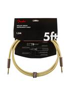 Fender Deluxe Series 5ft Straight Instrument Cable Tweed