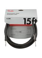 Fender Professional Series 15ft Straight Instrument Cable Black