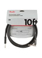 Fender Professional Series 10ft Straight/Angled Instrument Cable Black