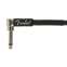 Fender Professional Series 10ft Straight/Angled Instrument Cable Black Front View