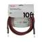 Fender Professional Series 10ft Instrument Cable Red Tweed Front View