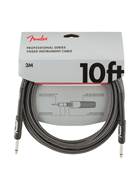 Fender Professional Series 10ft Instrument Cable Grey Tweed