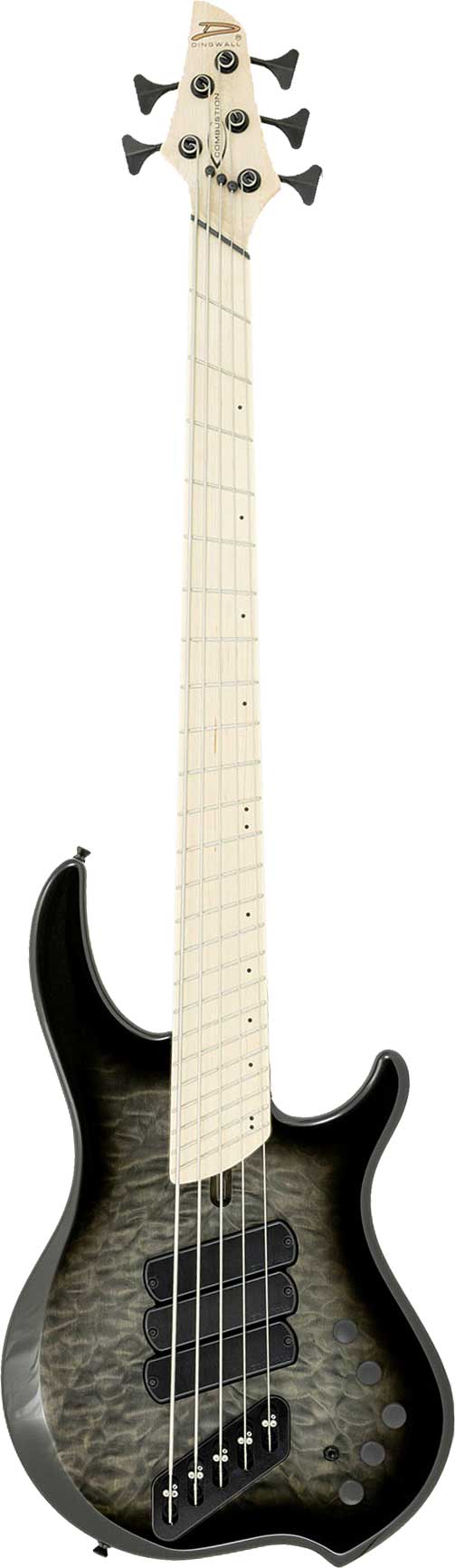 Dingwall Combustion 3 Pickup 5 String 2 Tone Blackburst Quilt Maple Fingerboard