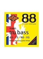 Rotosound RS88S Tru Bass Black Nylon Short Scale Tapewound Bass Strings 65-115