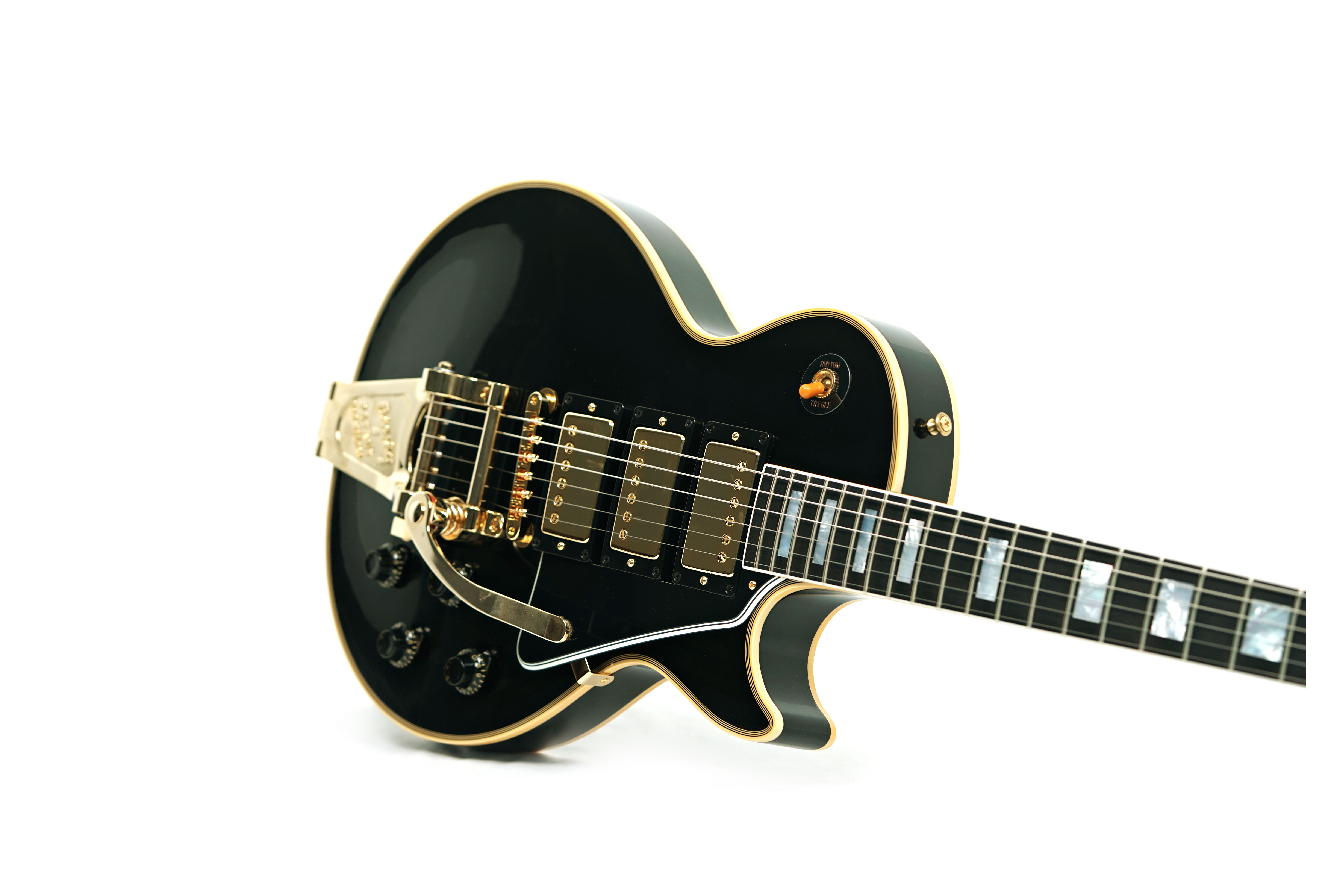 Gibson Custom Shop 1957 Les Paul Custom Reissue 3-Pickup Bigsby VOS #75854