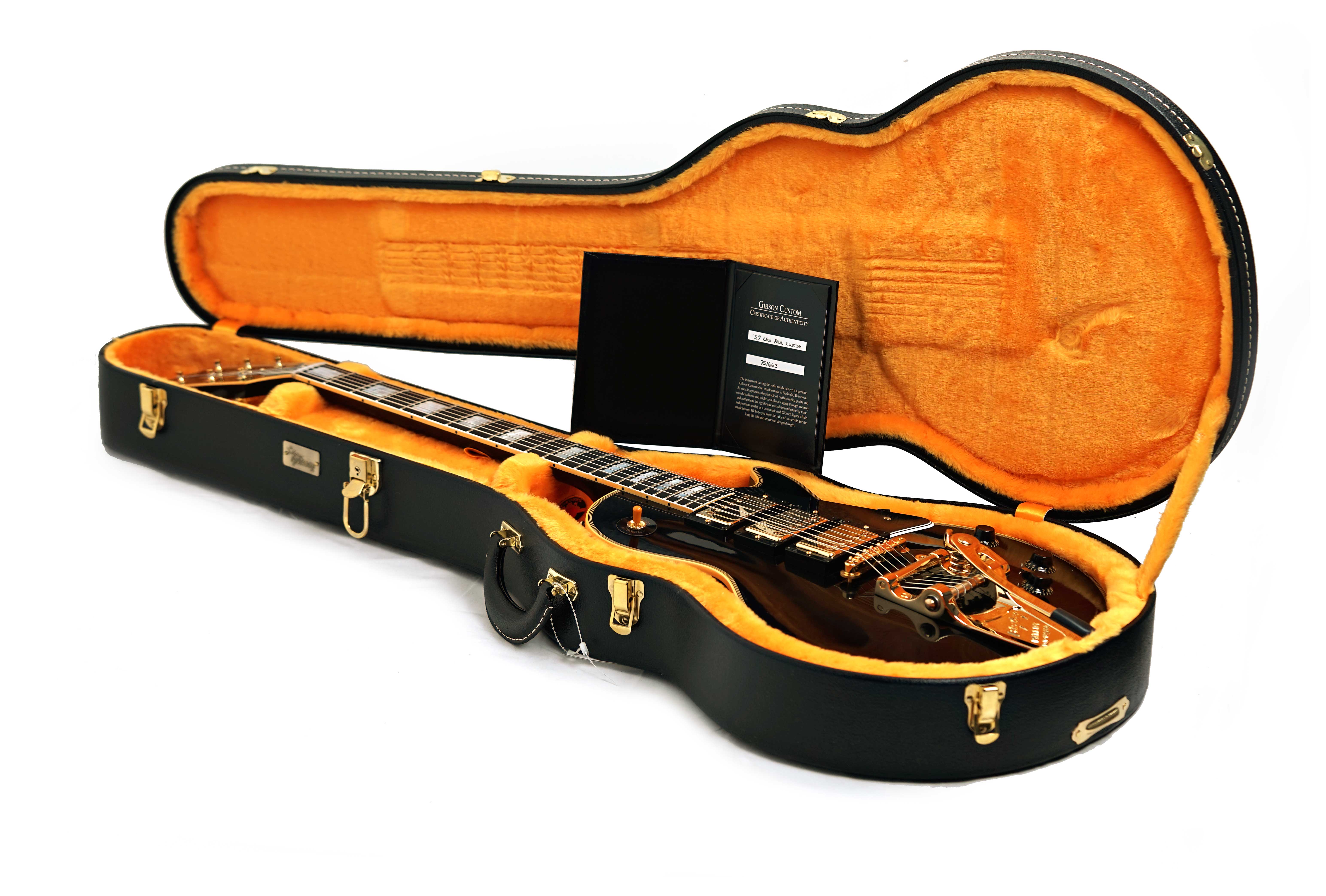 Gibson Custom Shop 1957 Les Paul Custom Reissue 3-Pickup Bigsby VOS #751663
