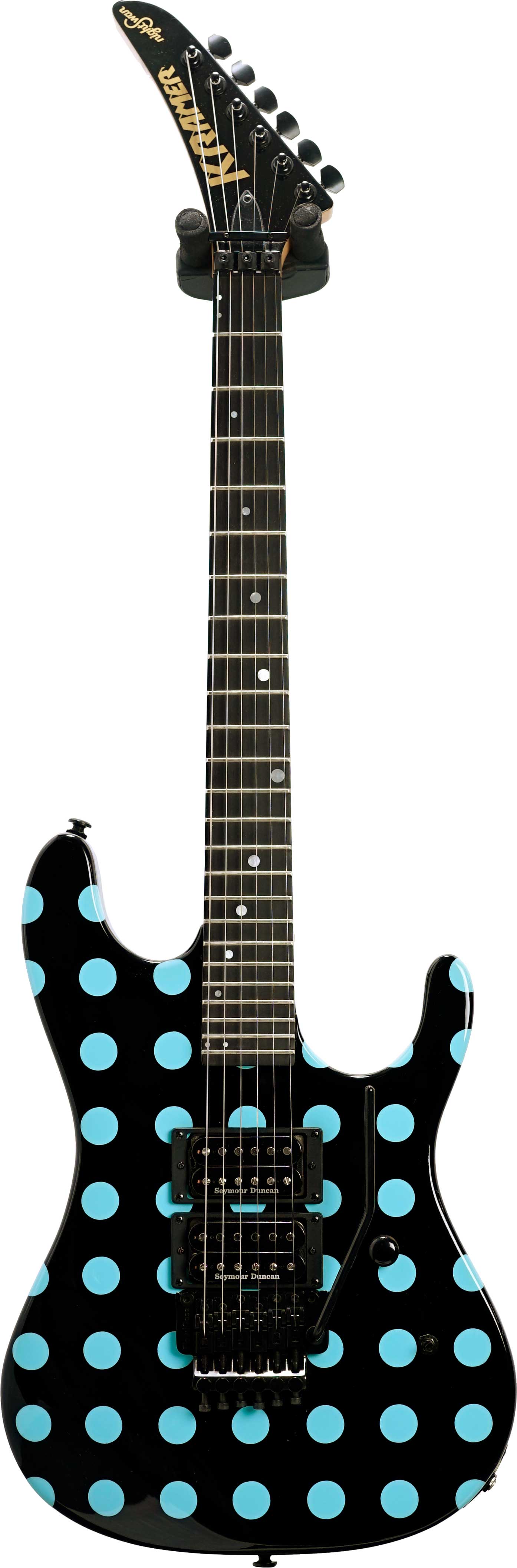 Kramer Nightswan Black with Blue Polka Dot (Ex-Demo) #22022901345