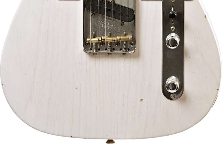 Fender Custom Shop 1953 Telecaster Journeyman Relic White Blonde Maple Fingerboard Master Builder Designed by Paul Waller #R99359 Fender Custom Shop 1953 Telecaster Journeyman Relic White Blonde Maple Fingerboard Master Builder Designed by Paul Waller #R99359