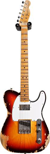 Fender Custom Shop 1967 Telecaster Heavy Relic Chocolate 3 Tone Sunburst Maple Fingerboard Master Builder Designed by Dennis Galuszka #R97578