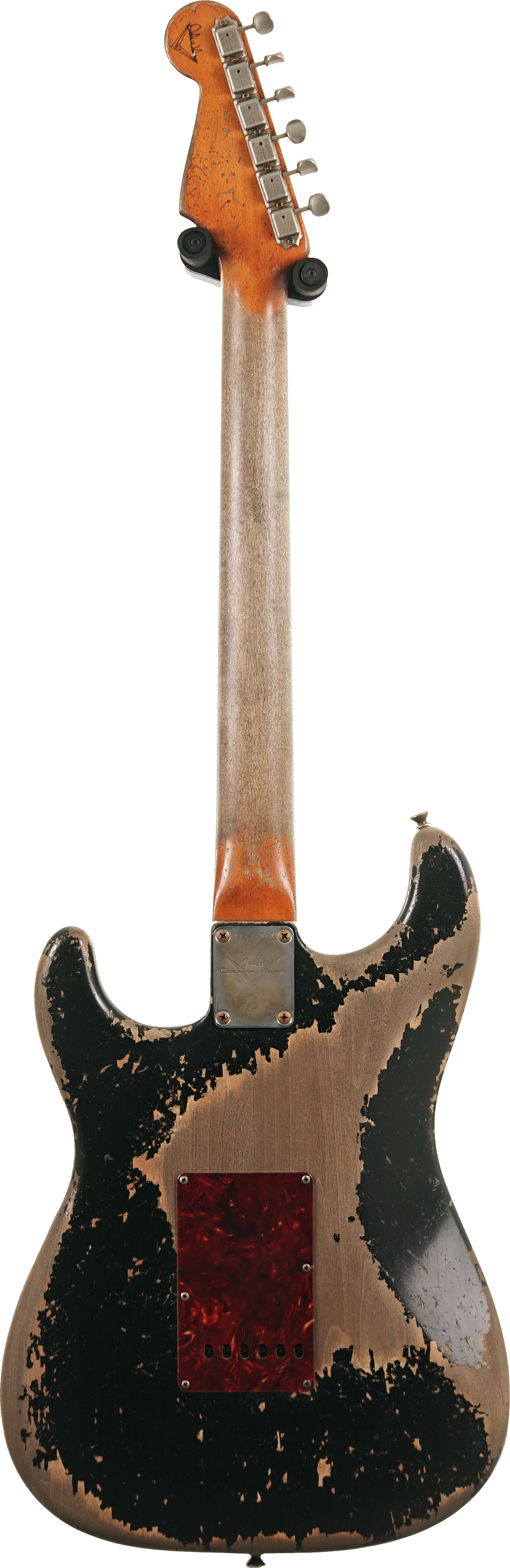 Fender Custom Shop 1961 Stratocaster Heavy Relic Black over Desert Sand Masterbuilt by Dale Wilson Rosewood Fingerboard #CZ575017