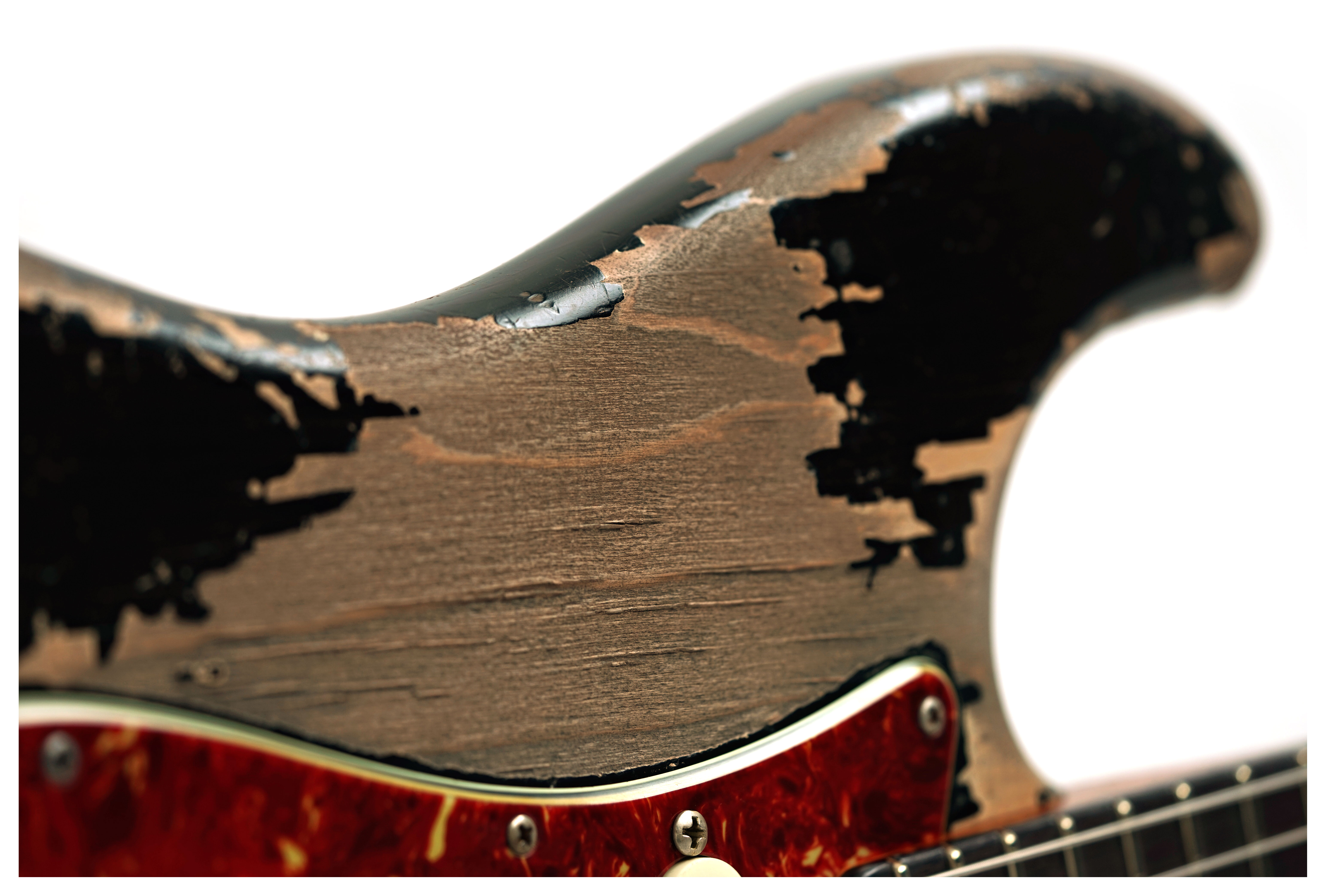 Fender Custom Shop 1961 Stratocaster Heavy Relic Black over Desert Sand Masterbuilt by Dale Wilson Rosewood Fingerboard #CZ575017