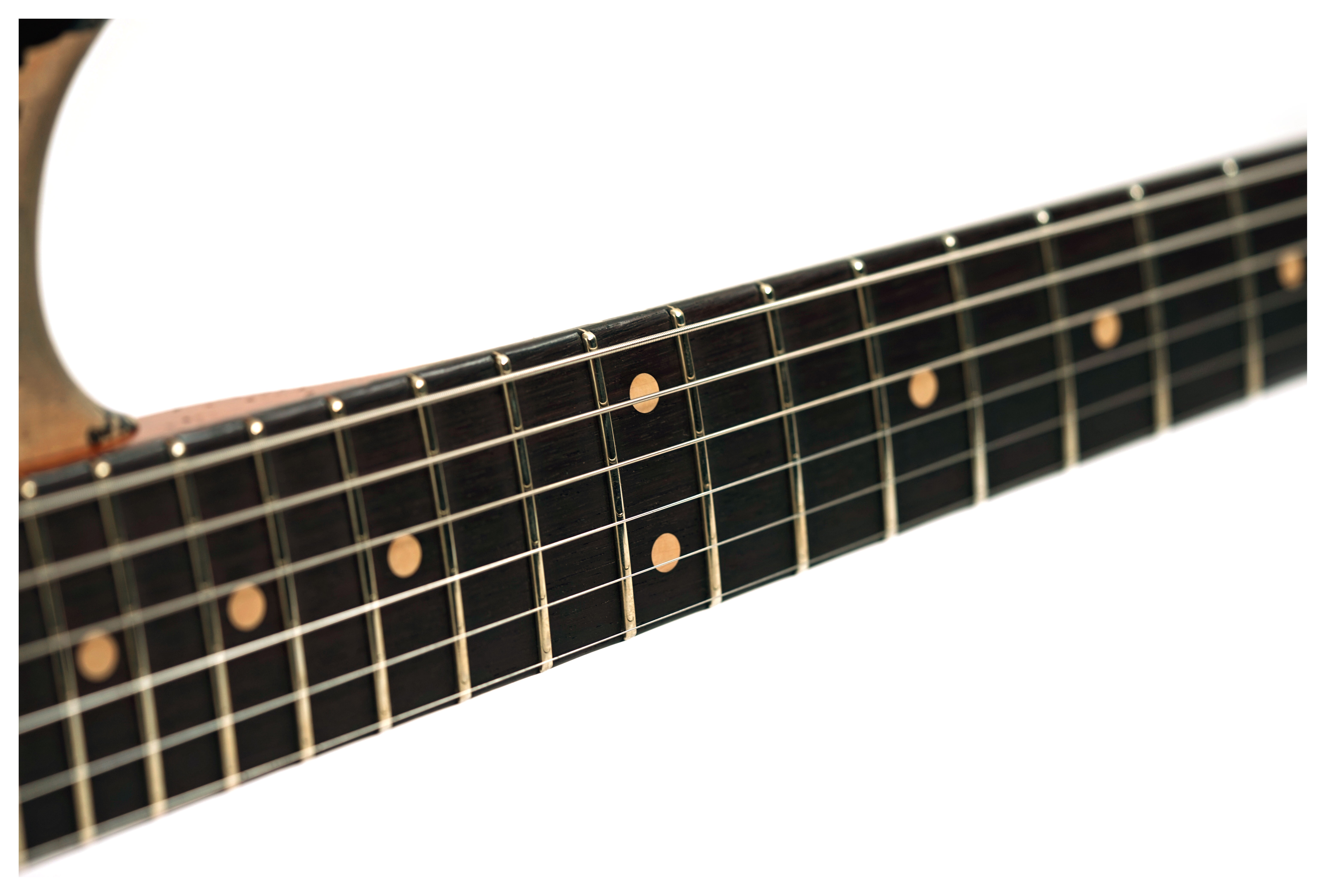 Fender Custom Shop 1961 Stratocaster Heavy Relic Black over Desert Sand Masterbuilt by Dale Wilson Rosewood Fingerboard #CZ575017
