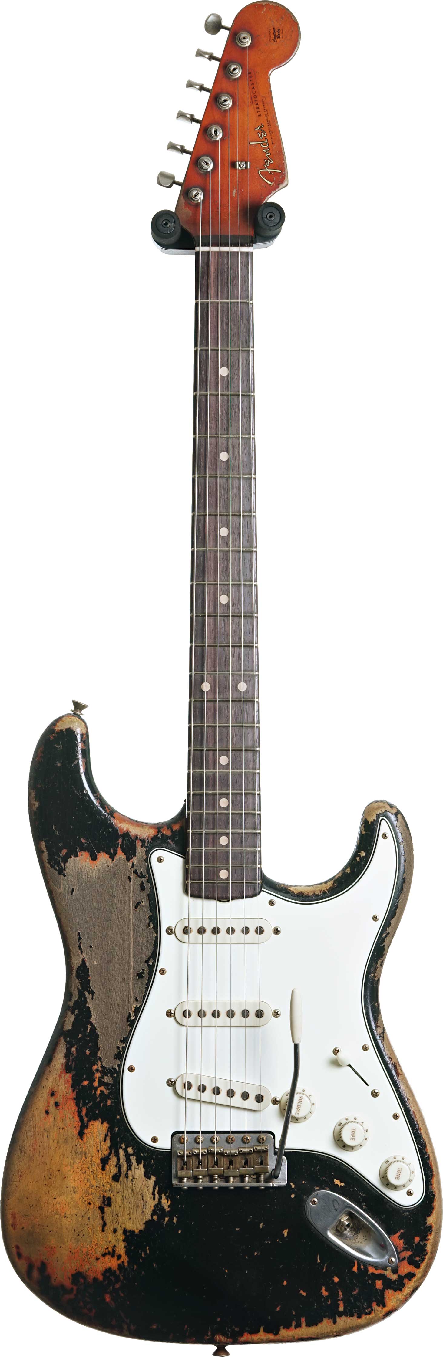 Fender Custom Shop 1961 Stratocaster Heavy Relic Black over 3 Tone
