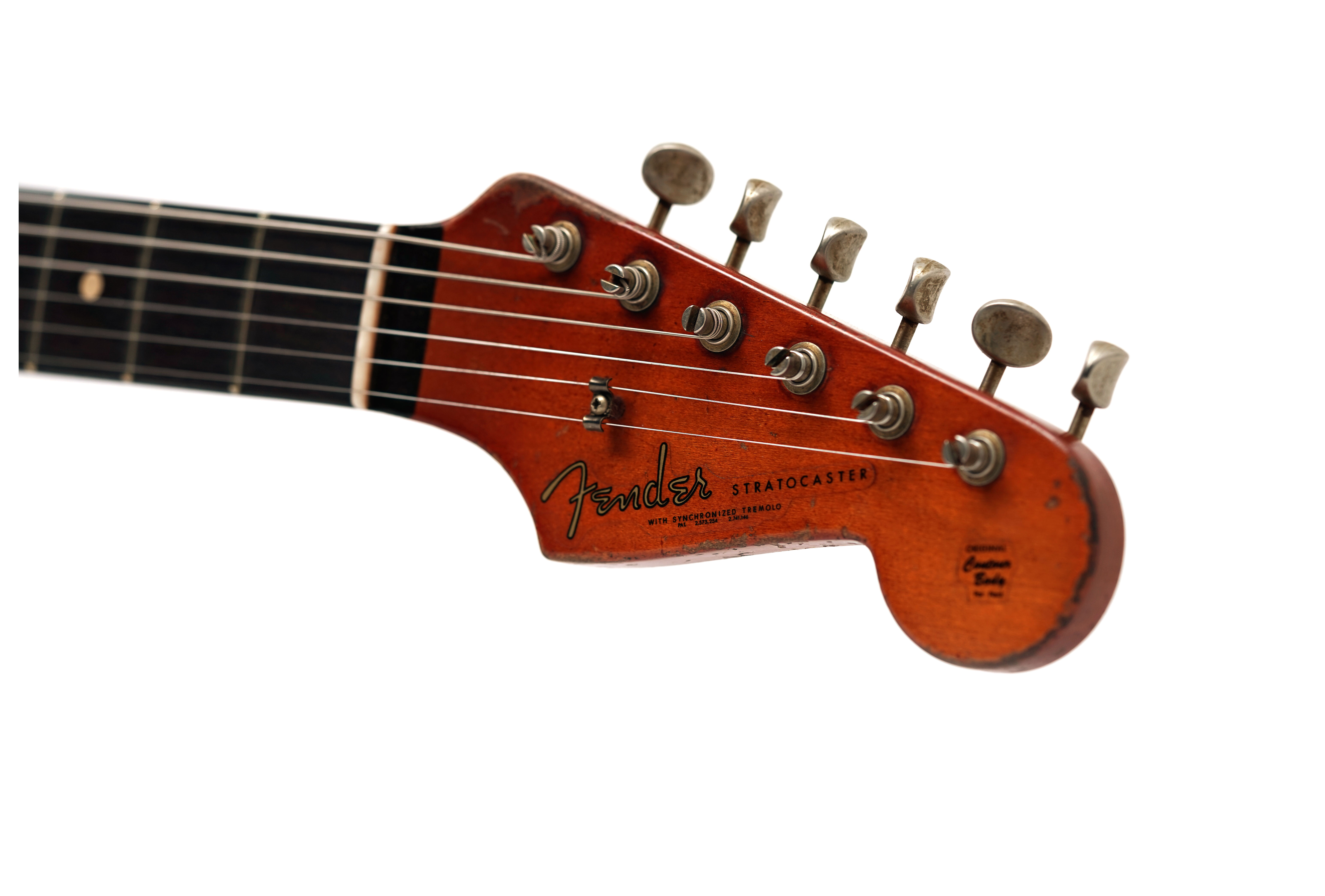 Fender Custom Shop 1961 Stratocaster Heavy Relic Black over 3 Tone Sunburst Rosewood Fingerboard Masterbuilt by Dale Wilson #CZ587149