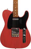 Fender Custom Shop 1953 Telecaster Journeyman Relic Trans Fiesta Red Maple Fingerboard Masterbuilt by Paul Waller #R104495