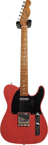 Fender Custom Shop 1953 Telecaster Journeyman Relic Trans Fiesta Red Maple Fingerboard Masterbuilt by Paul Waller #R104495
