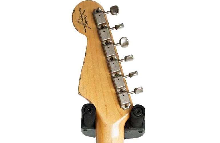Fender Custom Shop 1961 Stratocaster Heavy Relic Black over Desert Sand Rosewood Fingerboard Master Builder Designed by Dale Wilson #R121559 Fender Custom Shop 1961 Stratocaster Heavy Relic Black over Desert Sand Rosewood Fingerboard Master Builder Designed by Dale Wilson #R121559