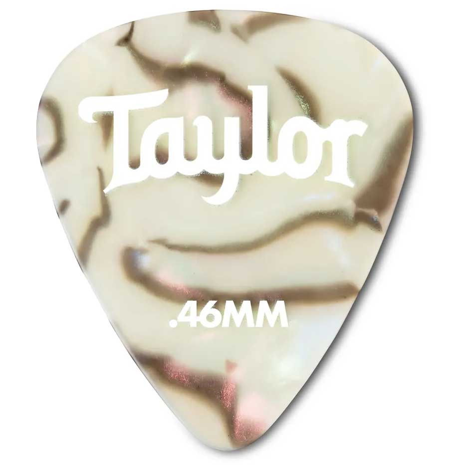 Taylor Celluloid 351 Picks Abalone 0.46mm 12-Pack 