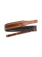 Taylor Century Strap Medium Brown/Butterscotch/Black Leather 2.5 Inch Strap