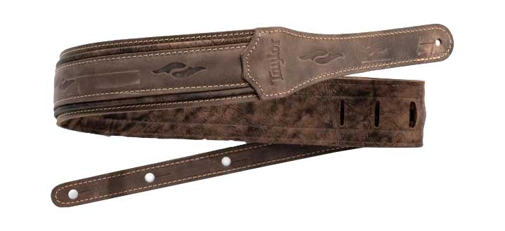 Taylor Element Strap Dark Brown Distressed Leather 2.5 Inch