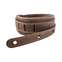 Taylor Element Strap Dark Brown Distressed Leather 2.5 Inch Front View