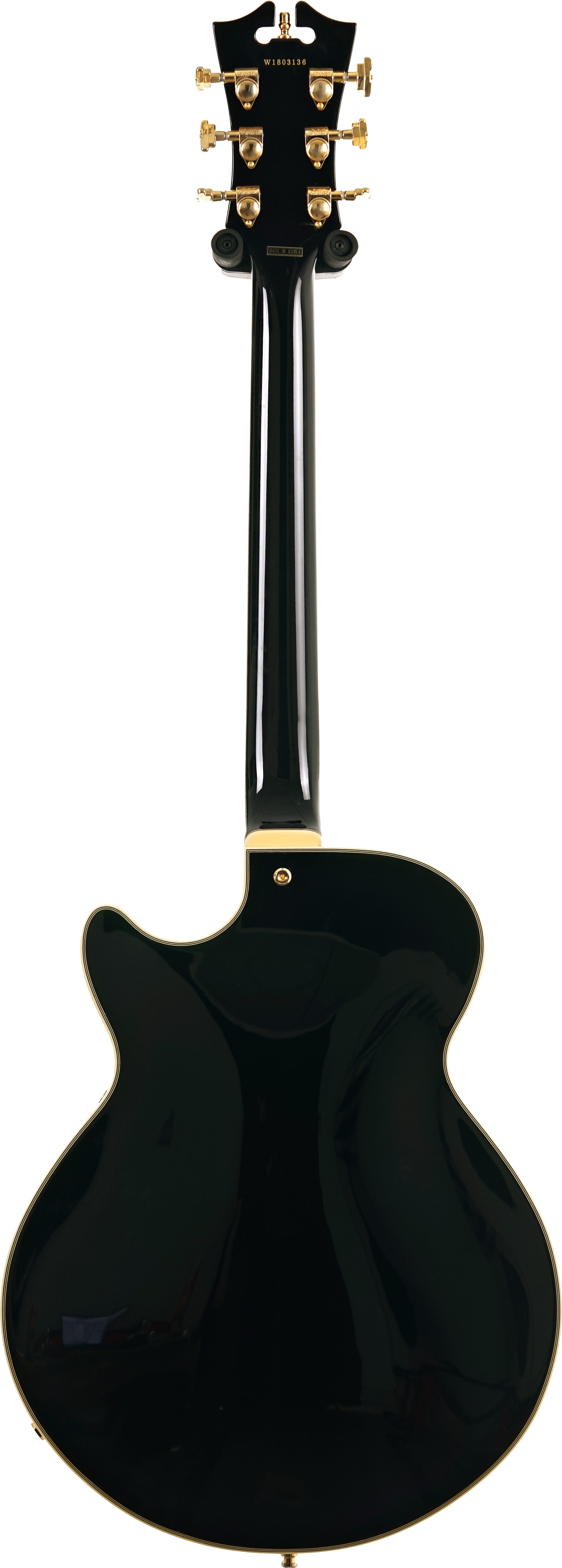 D'Angelico Excel SS Stop-Bar Black (Ex-Demo) #W1803136