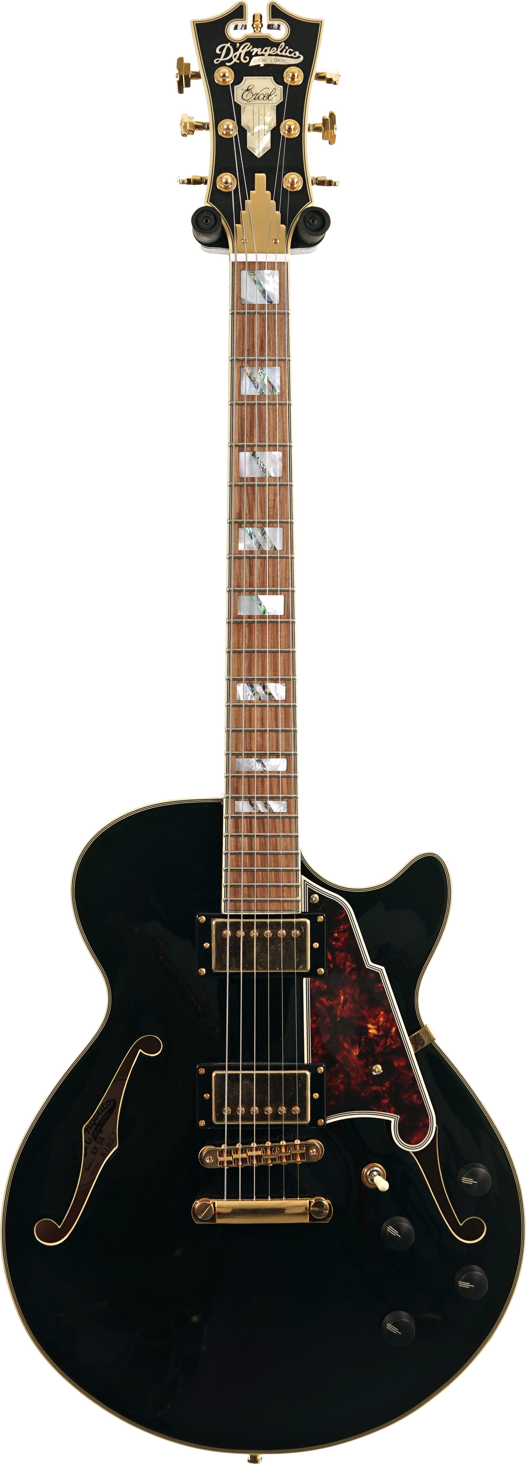 D'Angelico Excel SS Stop-Bar Black (Ex-Demo) #W1803136