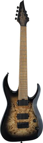 Jackson Pro Series Signature Misha Mansoor Juggernaut HT7P Black Burst Burl Caramelized Maple Fingerboard Jackson Pro Series Signature Misha Mansoor Juggernaut HT7P Black Burst Burl Caramelized Maple Fingerboard
