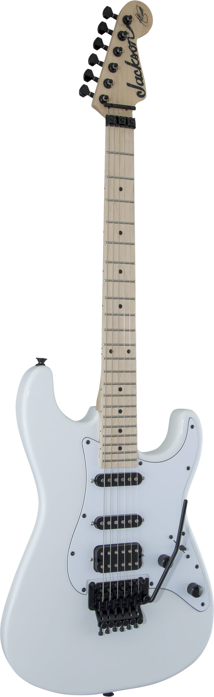 Jackson X Series Adrian Smith SDXM Snow White with White Pickguard Maple Fingerboard