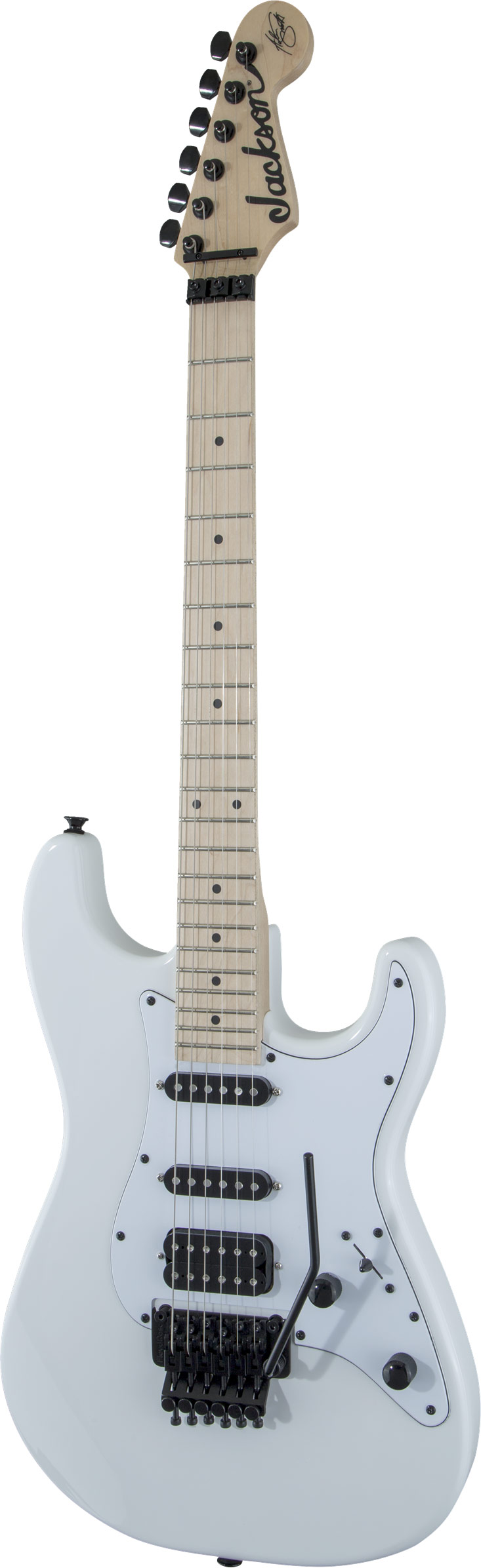Jackson X Series Adrian Smith SDXM Snow White with White Pickguard Maple Fingerboard