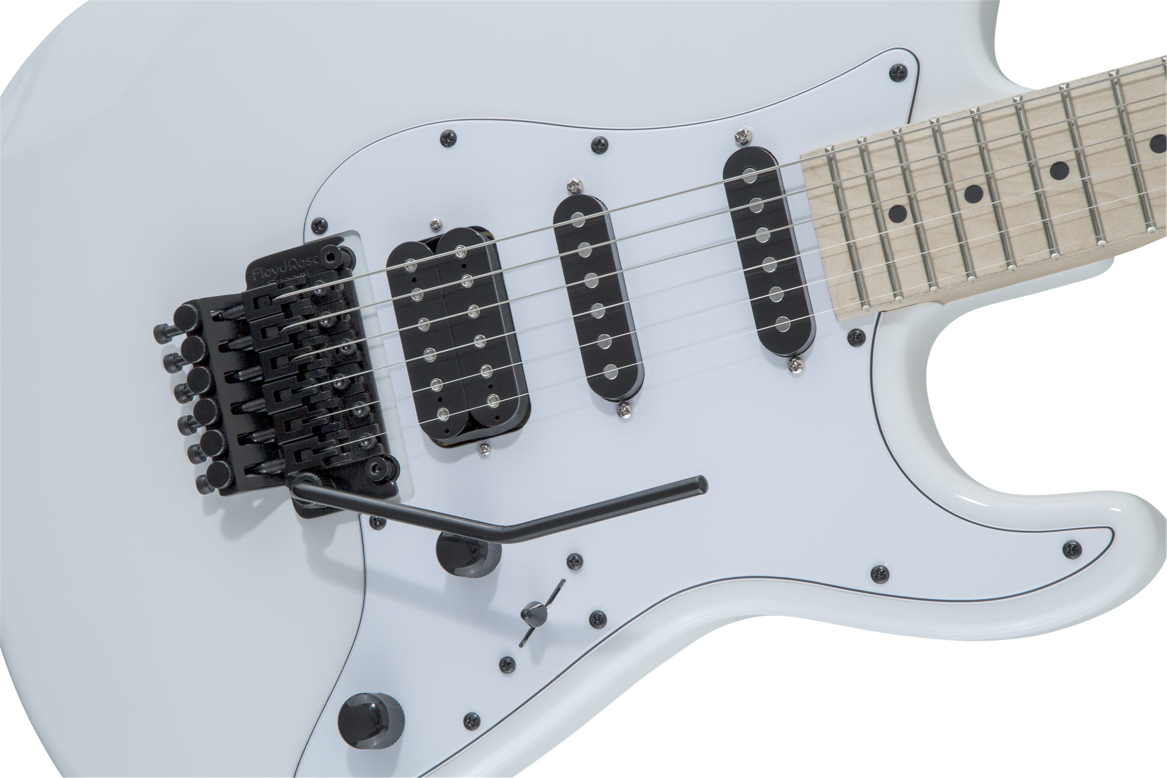 Jackson X Series Adrian Smith SDXM Snow White with White Pickguard Maple Fingerboard