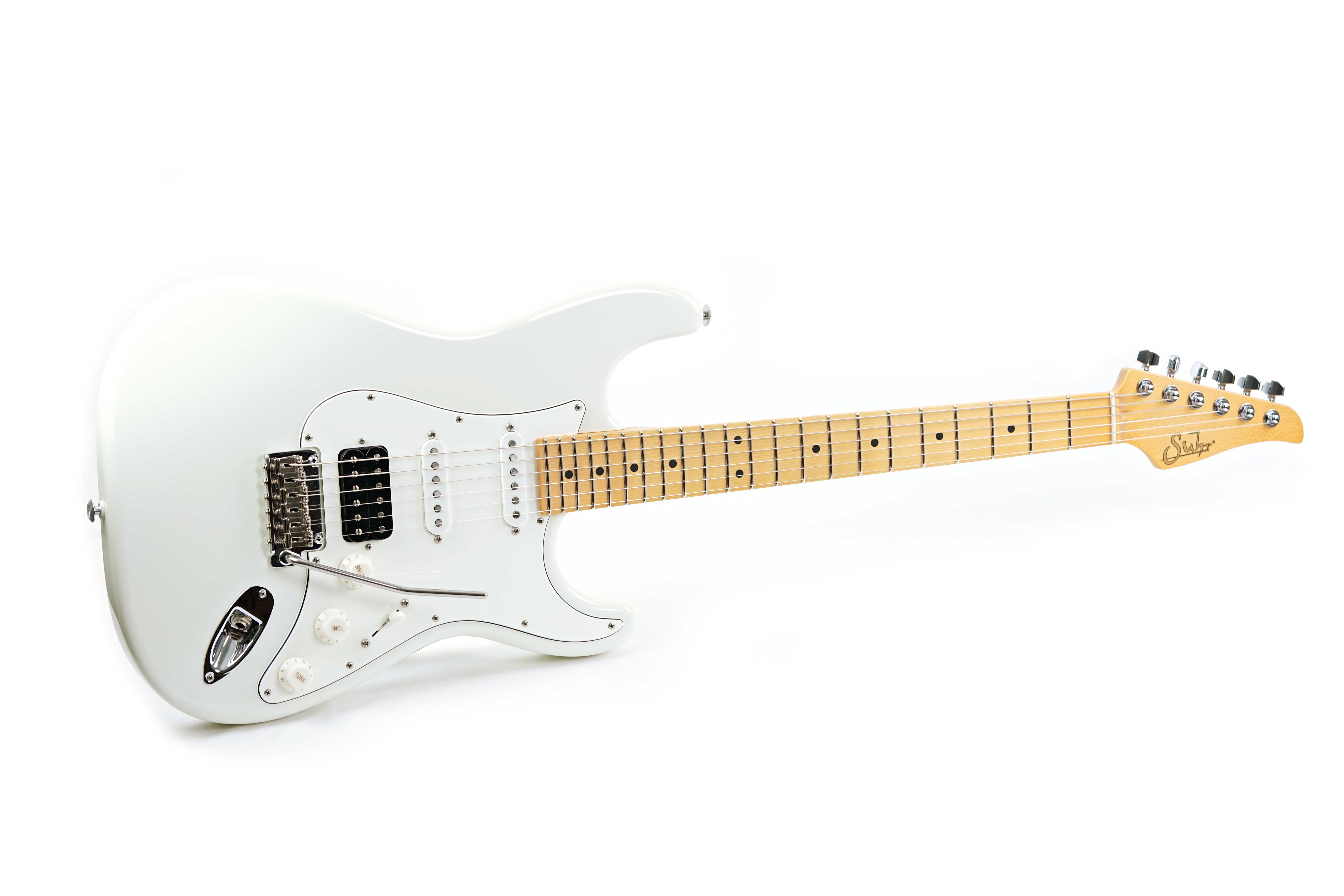 Suhr Classic S Olympic White HSS Maple Fingerboard