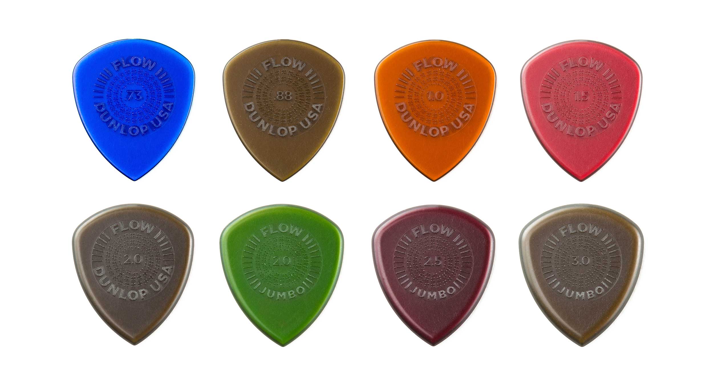 Dunlop PVP114 Pick Flow Variety Player Pack 8