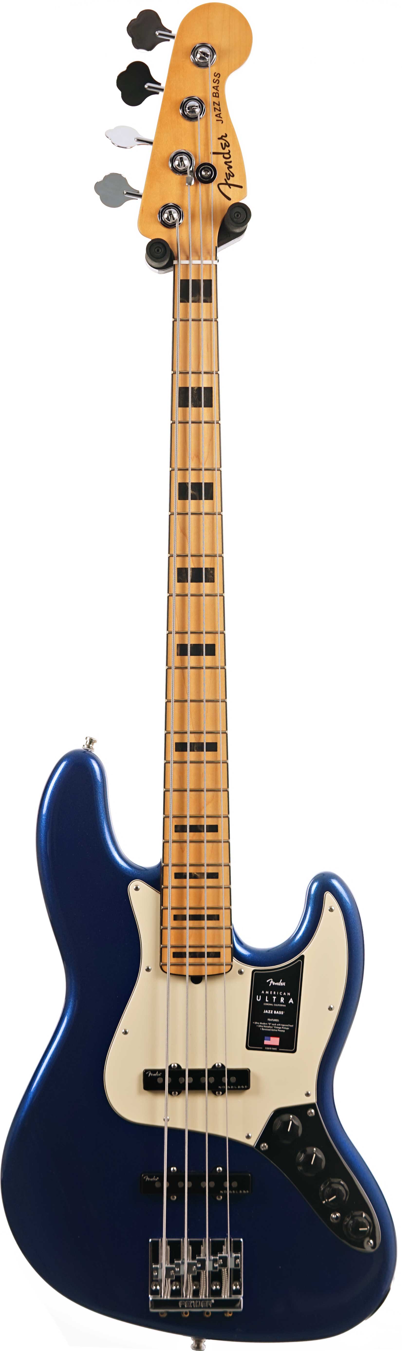 Fender American Ultra Jazz Bass Cobra Blue Maple Fingerboard (Nearly New) #US24000885