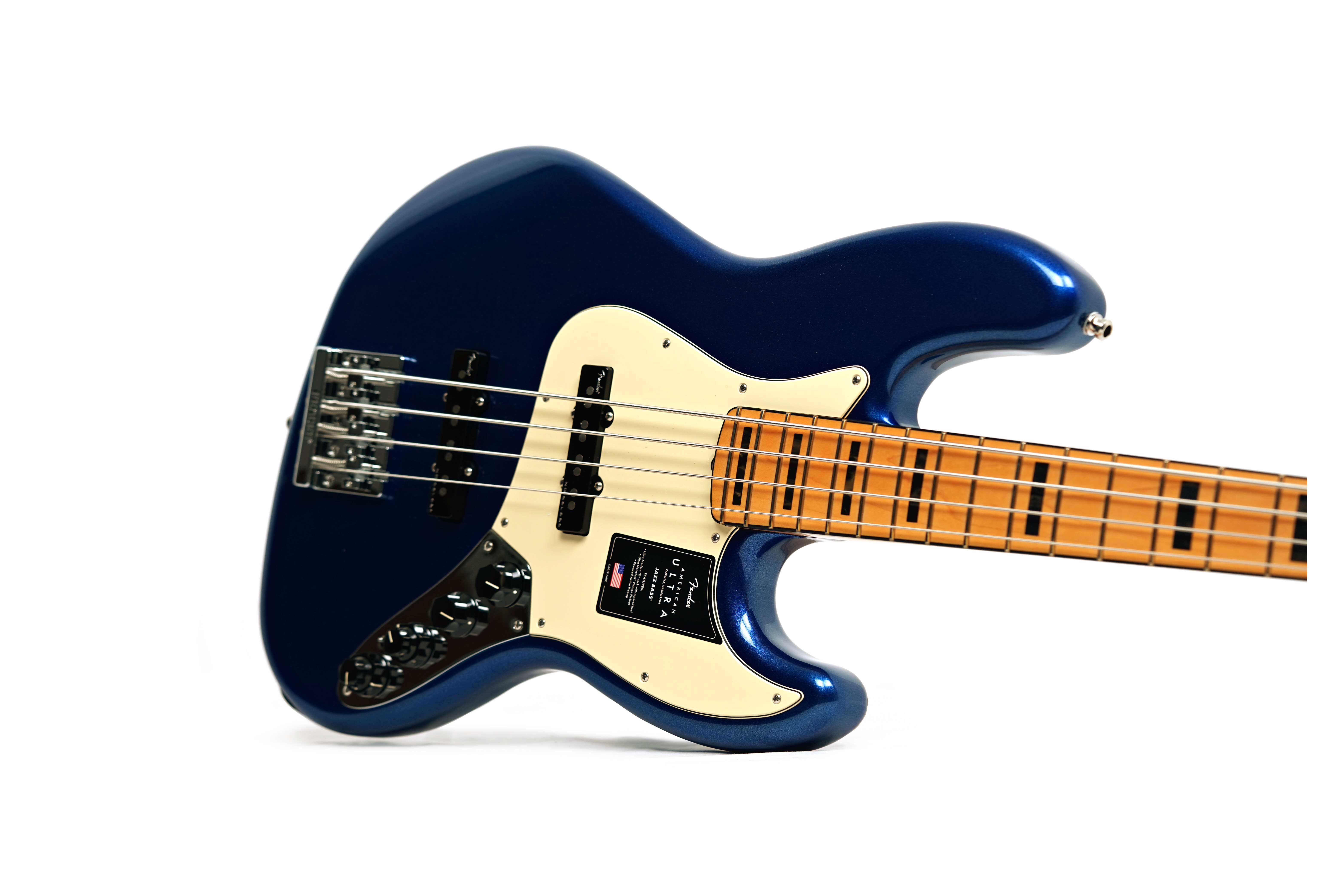 Fender American Ultra Jazz Bass Cobra Blue Maple Fingerboard (Nearly New) #US24000885