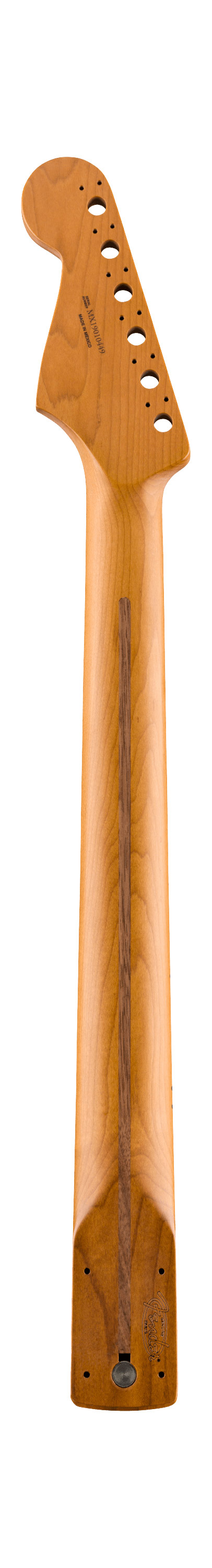 Fender Roasted Maple Stratocaster Neck, 22 Jumbo Frets, 12 Inch Radius, Flat Oval Shape