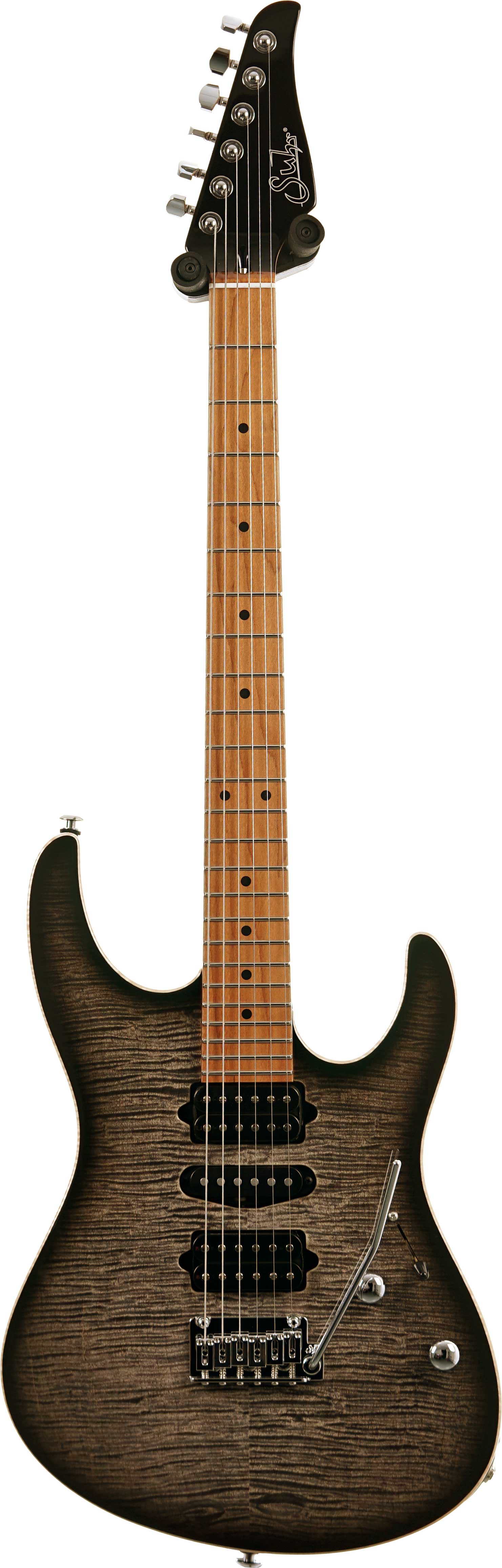 Suhr Modern Plus Charcoal Burst HSH Roasted Maple Fingerboard #91389