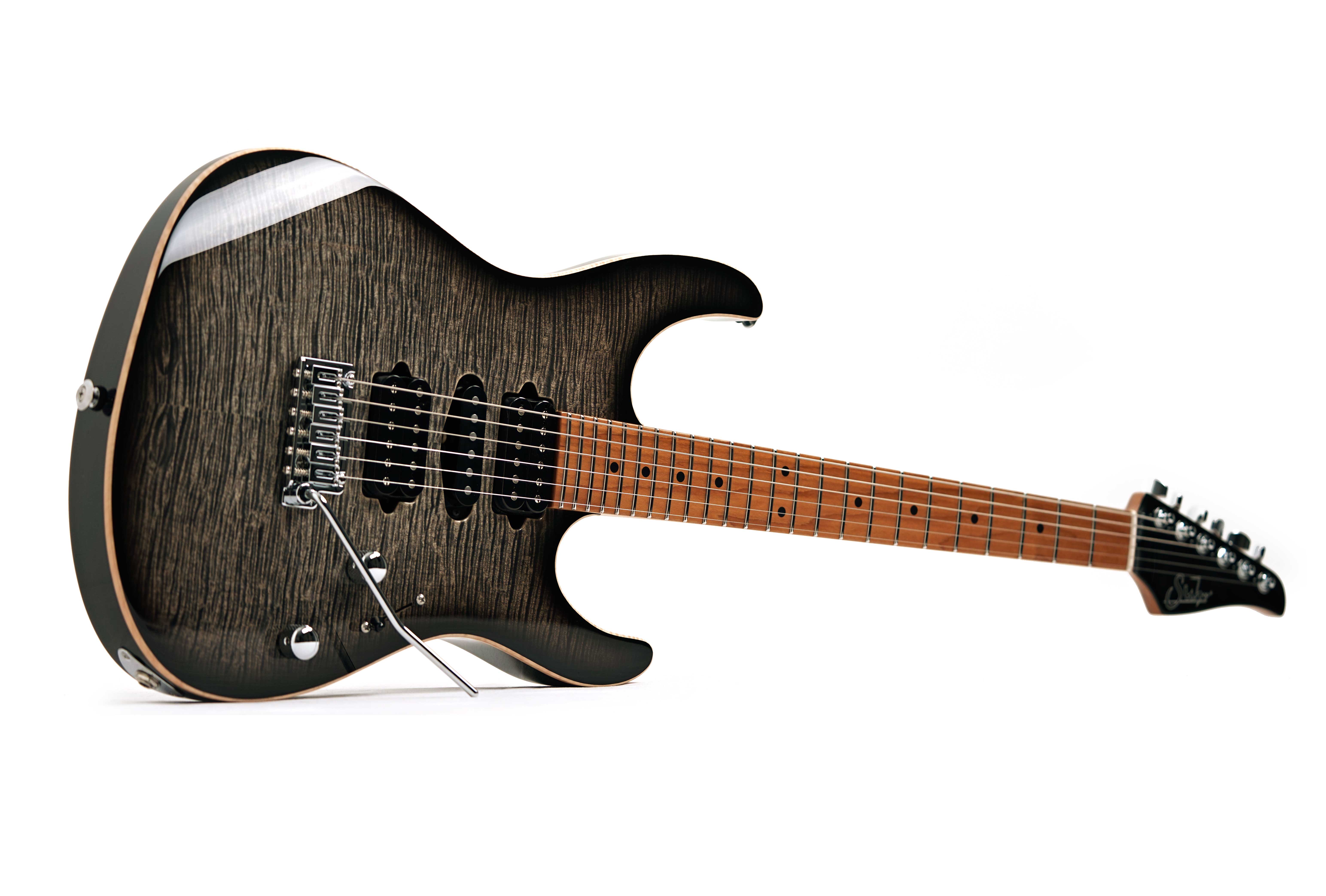 Suhr Modern Plus Charcoal Burst HSH Roasted Maple Fingerboard #91389