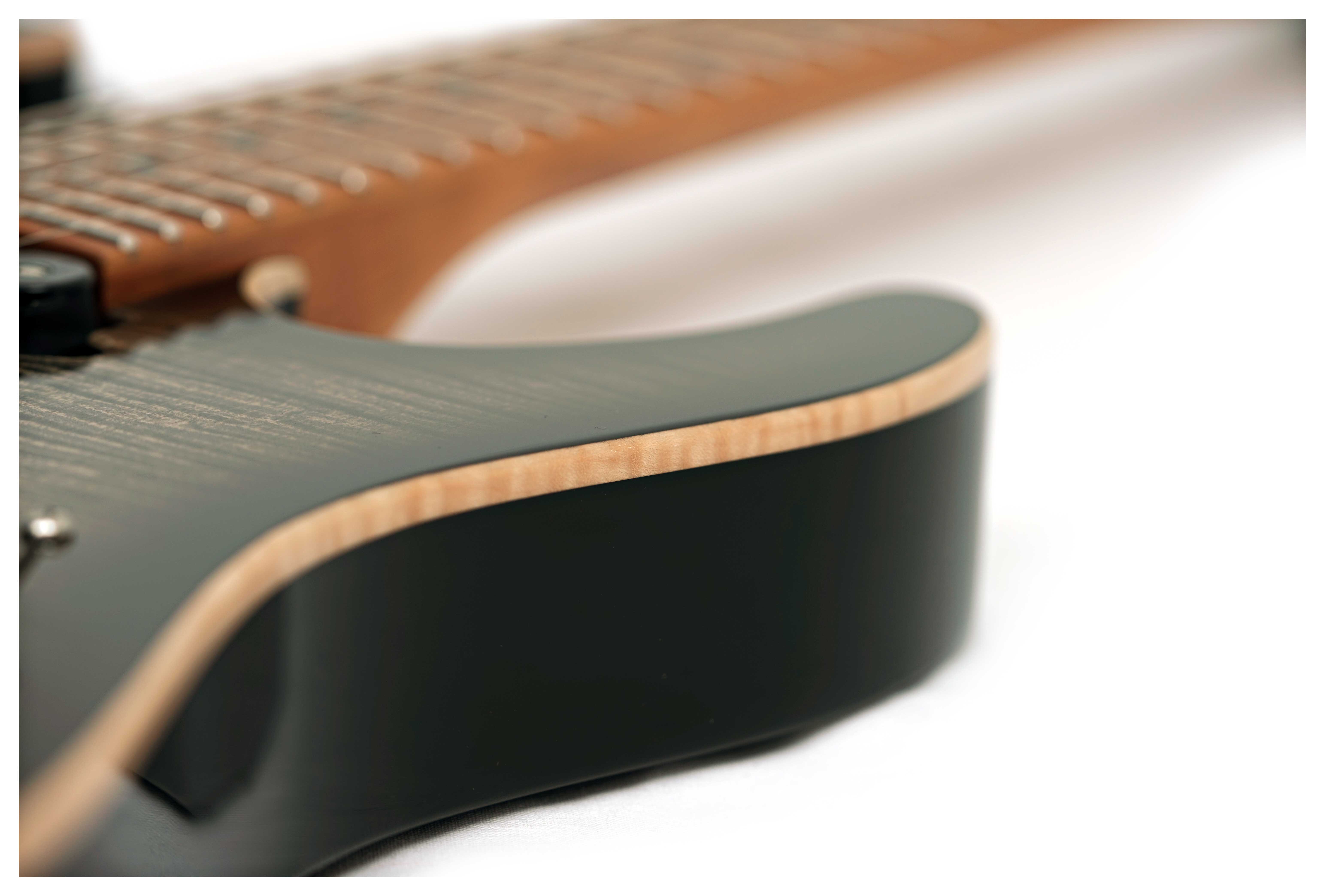 Suhr Modern Plus Charcoal Burst HSH Roasted Maple Fingerboard #91389